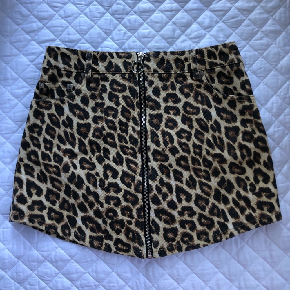 Forever21 Cheetah Mini Skirt